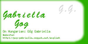 gabriella gog business card
